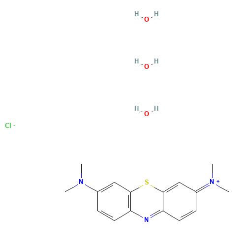 7220-79-3 Methylene Blue trihydrate chemical structure