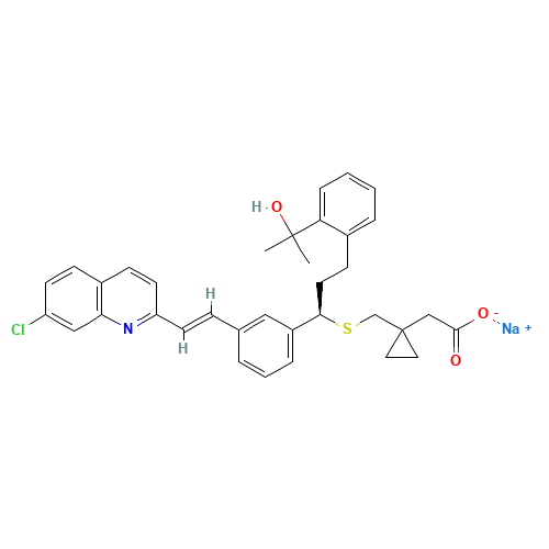 151767-02-1 Montelukast sodium chemical structure