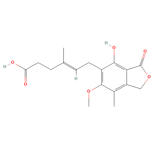 24280-93-1 Mycophenolic acid chemical structure