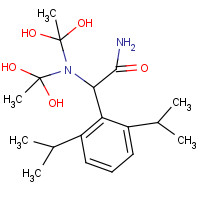 65717-97-7 N-(2,6-DIISOPROPYLPHENYL-CARBAMOYLMETHYL)IMINODIACETIC ACID chemical structure