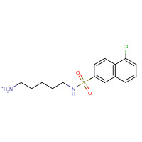 118896-95-0 N-(5-AMINOPENTYL)-5-CHLORO-1-NAPHTHALENE-SULFONAMIDE HYDROCHLORIDE chemical structure