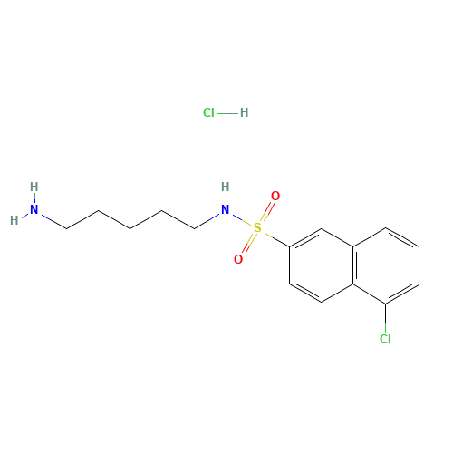 118896-95-0 N-(5-AMINOPENTYL)-5-CHLORO-1-NAPHTHALENE-SULFONAMIDE HYDROCHLORIDE chemical structure