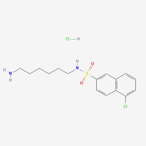 69762-85-2 N-(6-AMINOHEXYL)-5-CHLORO-2-NAPHTHALENESULFONAMIDE HYDROCHLORIDE chemical structure