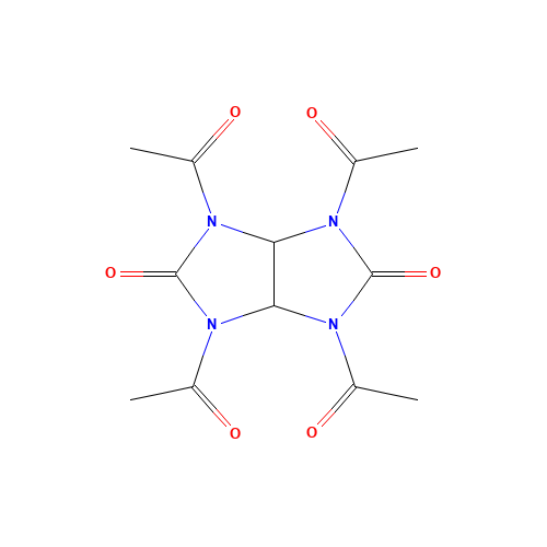 10543-60-9 N,N',N'',N'''-Tetraacetylglycoluril chemical structure