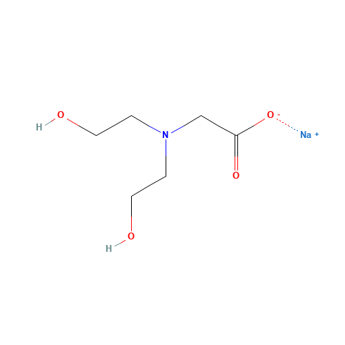 139-41-3 N,N-BIS(2-HYDROXYETHYL)GLYCINE SODIUM SALT chemical structure