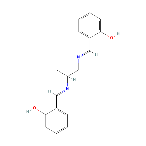 94-91-7 N,N'-BIS(SALICYLIDENE)-1,2-PROPANEDIAMINE chemical structure