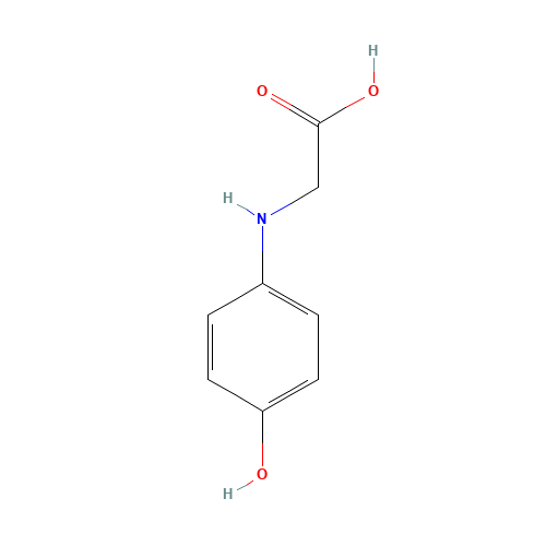 122-87-2 N-(4-HYDROXYPHENYL)GLYCINE chemical structure