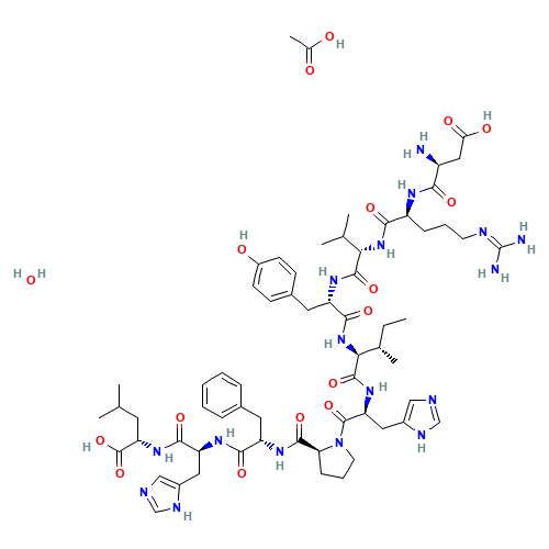 70937-97-2 ANGIOTENSIN I HUMAN ACETATE HYDRATE chemical structure