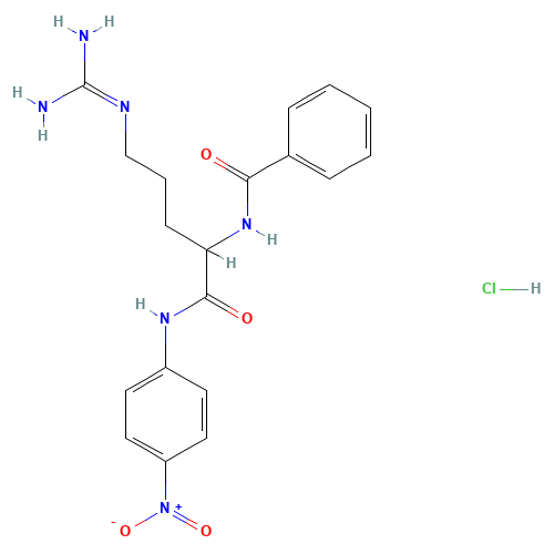 911-77-3 N-Benzoyl-DL-arginine-4-nitroanilide hydrochloride chemical structure