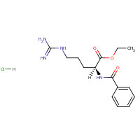 2645-08-1 Ethyl N-benzoyl-L-argininate hydrochloride chemical structure