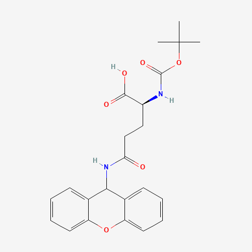 55260-24-7 N-Boc-N'-(9-xanthenyl)-L-glutamine chemical structure