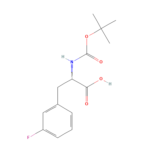 114873-01-7 BOC-L-3-FLUOROPHENYLALANINE chemical structure