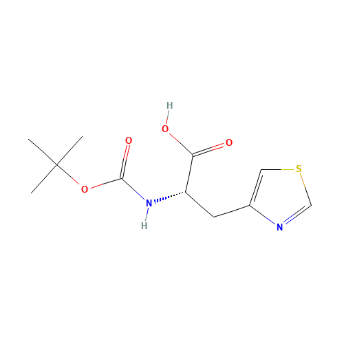119434-75-2 BOC-L-4-THIAZOLYLALANINE chemical structure