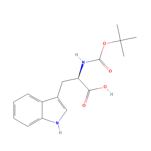 5241-64-5 N-[(tert-Butoxy)carbonyl]-D-tryptophan chemical structure