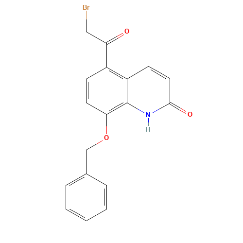 100331-89-3 8-BENZYLOXY-5-(2-BROMOACETYL)-2-HYDROXYQUINOLINE chemical structure