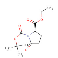 144978-35-8 1-BOC-D-PYROGLUTAMIC ACID ETHYL ESTER chemical structure