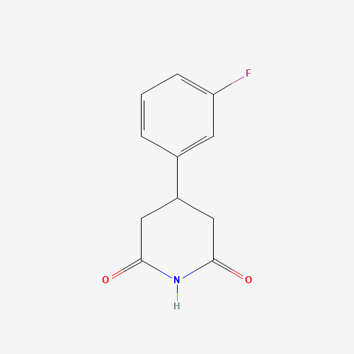 959246-81-2 4-(3-FLUOROPHENYL)PIPERIDINE-2,6-DIONE chemical structure