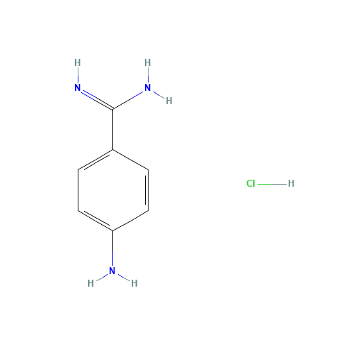 7761-72-0 4-AMINOBENZAMIDINE HYDROCHLORIDE chemical structure