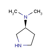 132883-44-4 (3S)-(-)-3-(DIMETHYLAMINO)PYRROLIDINE chemical structure