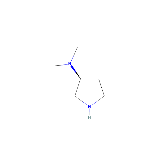 132883-44-4 (3S)-(-)-3-(DIMETHYLAMINO)PYRROLIDINE chemical structure