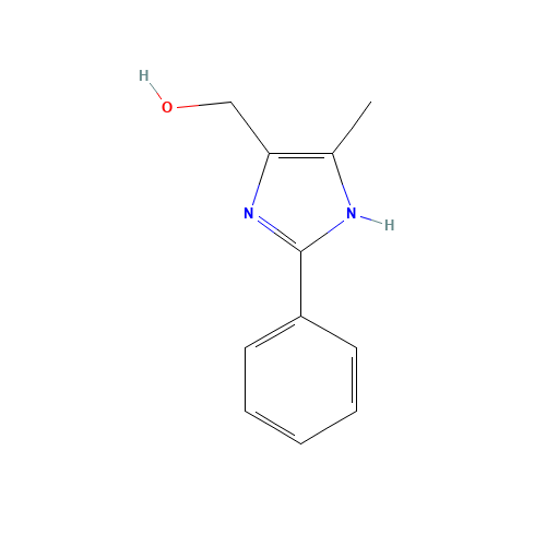 13682-32-1 5-methyl-2-phenyl-1H-imidazole-4-methanol chemical structure
