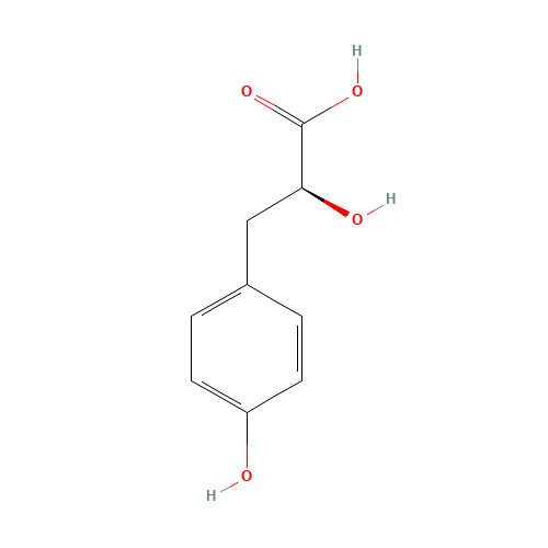 23508-35-2 (S)-3-(4-HYDROXYPHENYL)-2-HYDROXYPROPIONIC ACID chemical structure