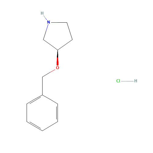 927819-90-7 (R)-3-BENZYLOXY-PYRROLIDINE HYDROCHLORIDE chemical structure