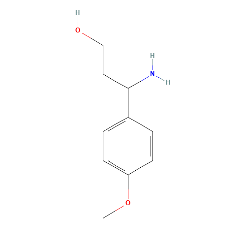 68208-24-2 3-AMINO-3-(P-METHOXYPHENYL)-1-PROPANOL chemical structure