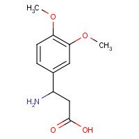 34840-85-2 3-AMINO-3-(3,4-DIMETHOXY-PHENYL)-PROPIONIC ACID chemical structure