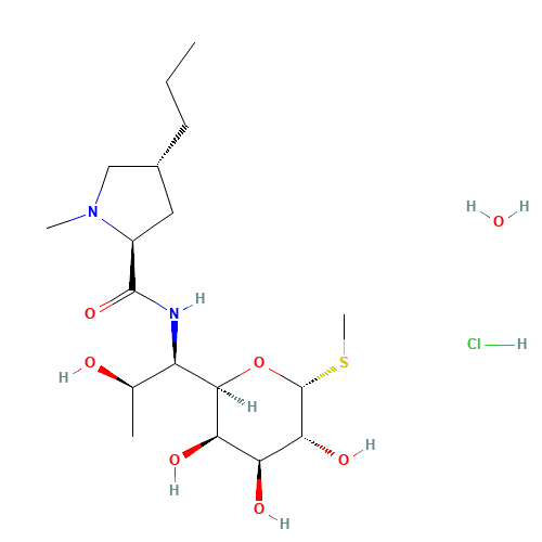 7179-49-9 Lincomycin hydrochloride monohydrate chemical structure