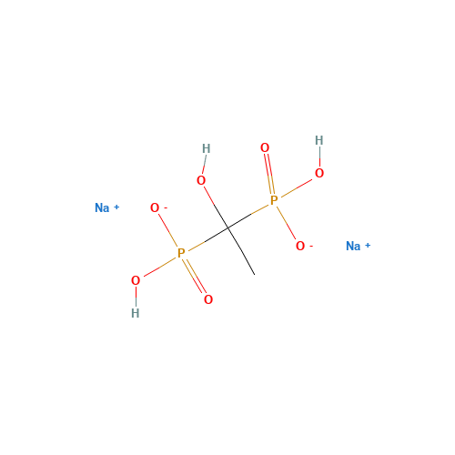 7414-83-7 (1-Hydroxyethane-1,1-diyl)diphosphonic acid disodium salt chemical structure