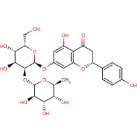 10236-47-2 7-(2-O-(6-deoxy-alpha-L-mannopyranosyl)-beta-D-glucopyranosyloxy)-2,3-dihydro-4',5,7-trihydroxyflavone chemical structure