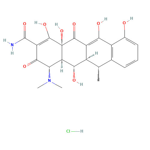 10592-13-9 Doxycycline hydrochloride chemical structure