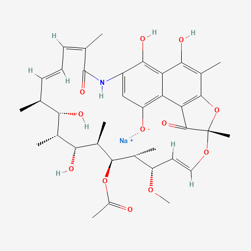 14897-39-3 Rifamycin sodium salt chemical structure