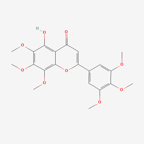 21187-73-5 3',4',5',6,7,8-HEXAMETHOXY-5-HYDROXYFLAVONE chemical structure