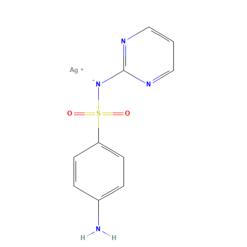 22199-08-2 Silver sulfadiazine chemical structure