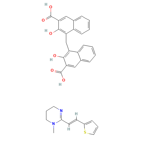 22204-24-6 Pyrantel pamoate chemical structure