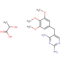 23256-42-0 Trimethoprim lactate salt chemical structure