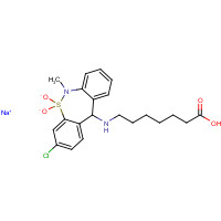 30123-17-2 Tianeptine sodium salt chemical structure