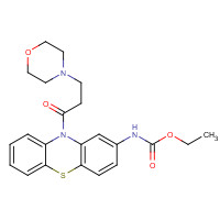 31883-05-3 CARBAMIC ACID,[10-[3-(4-MORPHOLINYL)-1-OXOPROPYL]-10H-PHENOTHIAZIN-2-YL]-,ETHYL ESTER chemical structure