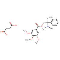 34140-59-5 2-(Dimethylamino)-2-phenylbutyl 3,4,5-trimethoxybenzoate maleate chemical structure