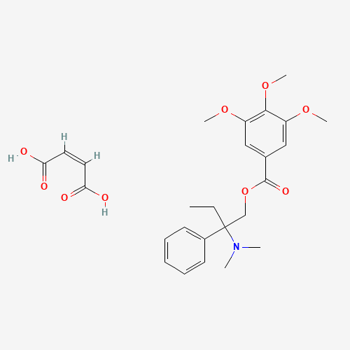 34140-59-5 2-(Dimethylamino)-2-phenylbutyl 3,4,5-trimethoxybenzoate maleate chemical structure