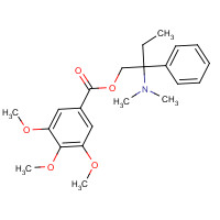 39133-31-8 3,4,5-Trimethoxybenzoic acid 2-(dimethylamino)-2-phenylbutyl ester chemical structure