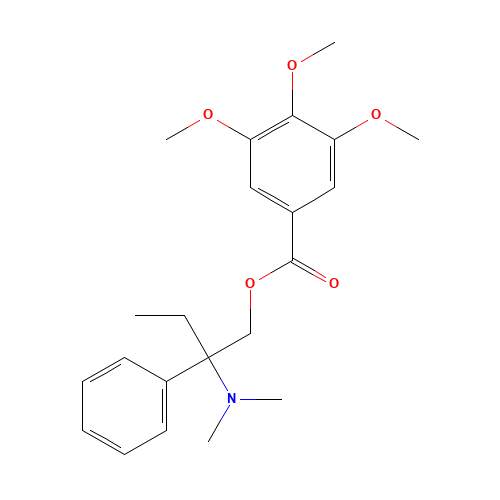 39133-31-8 3,4,5-Trimethoxybenzoic acid 2-(dimethylamino)-2-phenylbutyl ester chemical structure