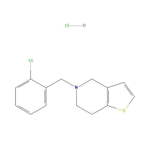 53885-35-1 Ticlopidine hydrochloride chemical structure