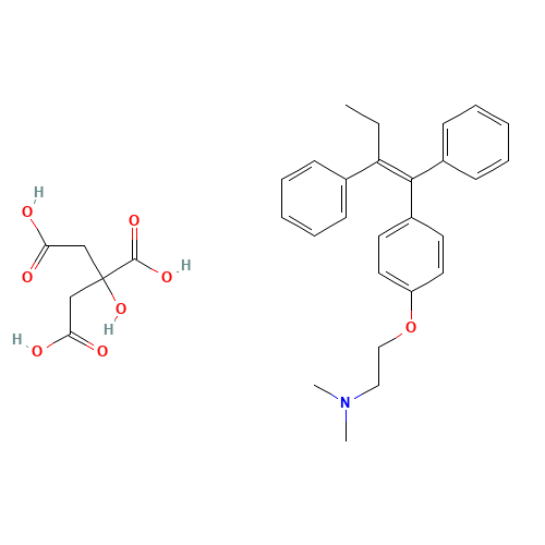 54965-24-1 Tamoxifen citrate chemical structure