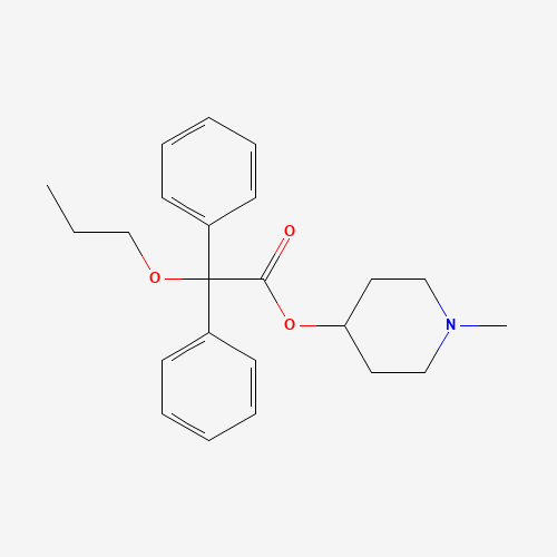 60569-19-9 (1-Methyl-4-piperidyl) 2,2-diphenyl-2-propoxy-acetate chemical structure