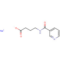 62936-56-5 4-[(3-Pyridinylcarbonyl)amino]-butanoic acid monosodium salt chemical structure
