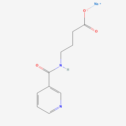 62936-56-5 4-[(3-Pyridinylcarbonyl)amino]-butanoic acid monosodium salt chemical structure