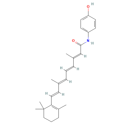 65646-68-6 4-HYDROXYPHENYLRETINAMIDE chemical structure